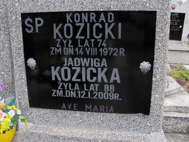 Konrad Kozicki 1898 Krajkowo - Grobonet - Wyszukiwarka osób pochowanych