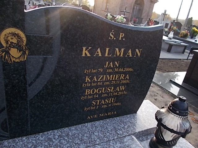 Jan Kalman 1921 Krajkowo - Grobonet - Wyszukiwarka osób pochowanych