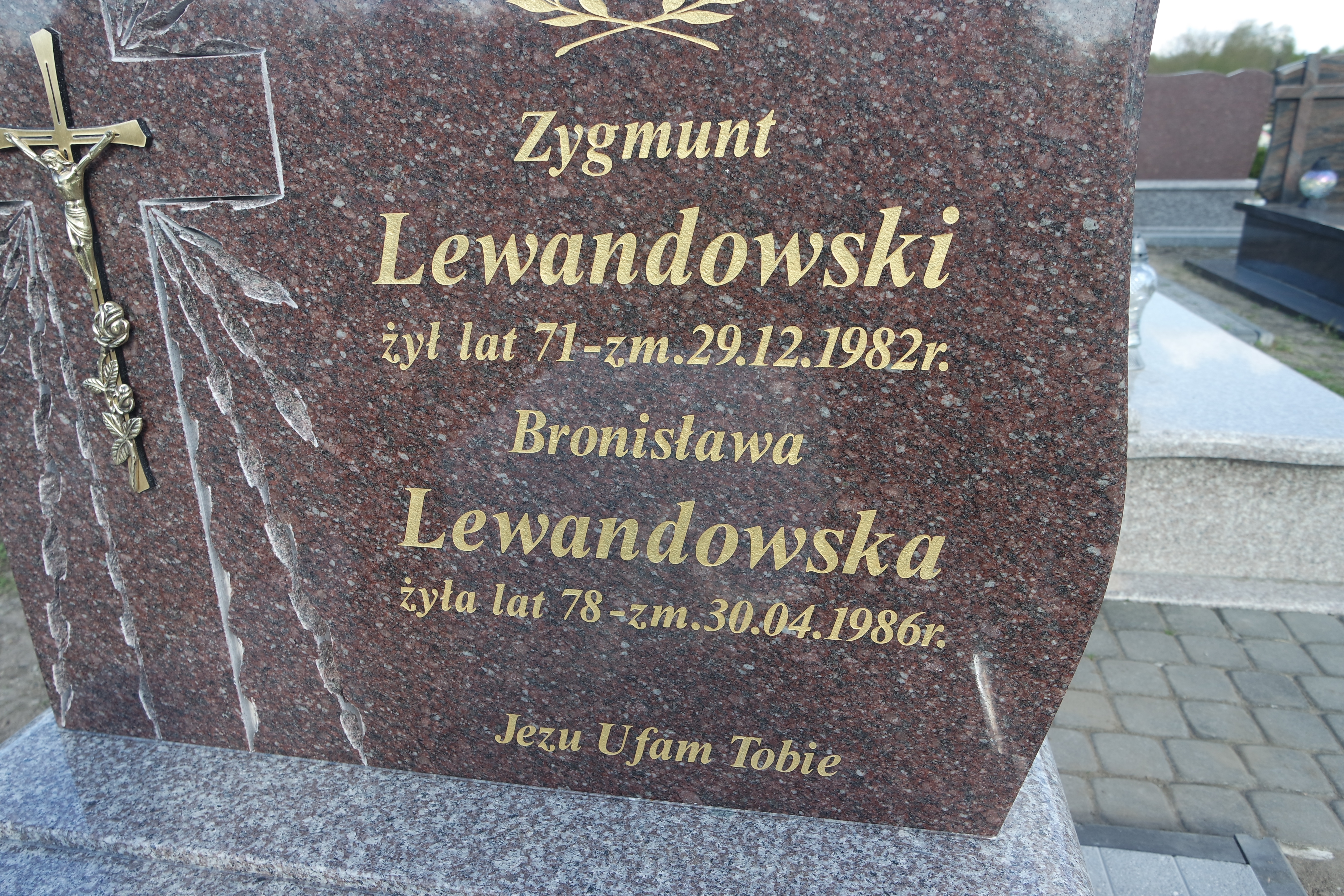 Zygmunt Lewandowski 1911 Krajkowo - Grobonet - Wyszukiwarka osób pochowanych