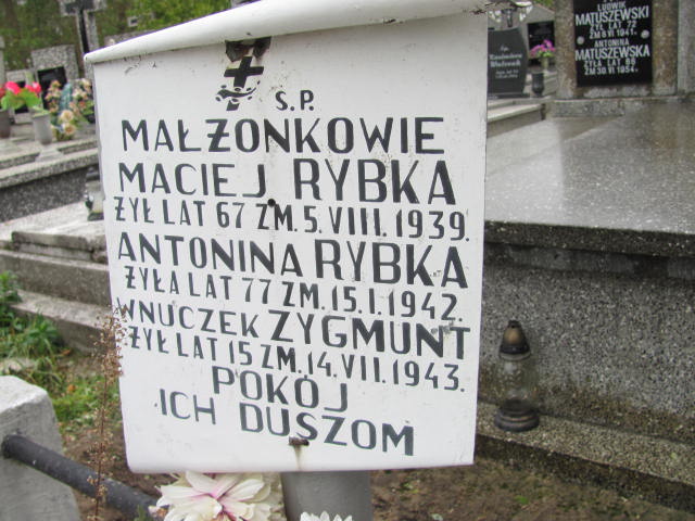 Maciej Rybka Krajkowo - Grobonet - Wyszukiwarka osób pochowanych